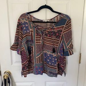 Aztec patterned blouse from American eagle